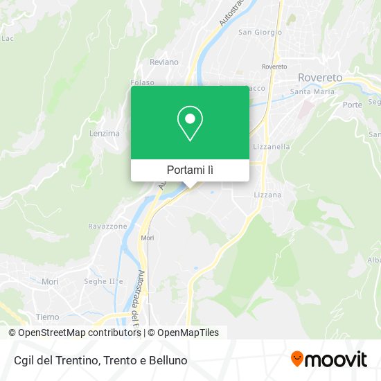 Mappa Cgil del Trentino