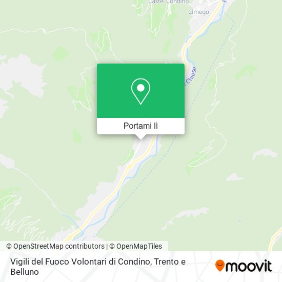 Mappa Vigili del Fuoco Volontari di Condino