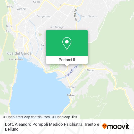 Mappa Dott. Aleandro Pompoli Medico Psichiatra