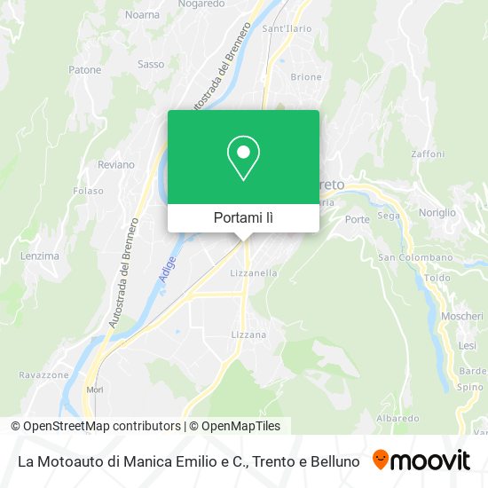Mappa La Motoauto di Manica Emilio e C.