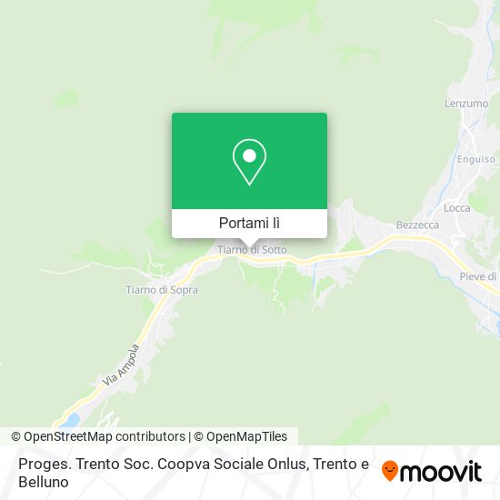 Mappa Proges. Trento Soc. Coopva Sociale Onlus