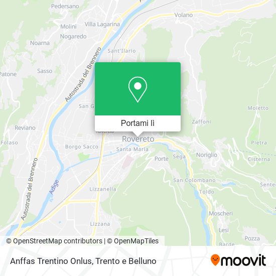 Mappa Anffas Trentino Onlus