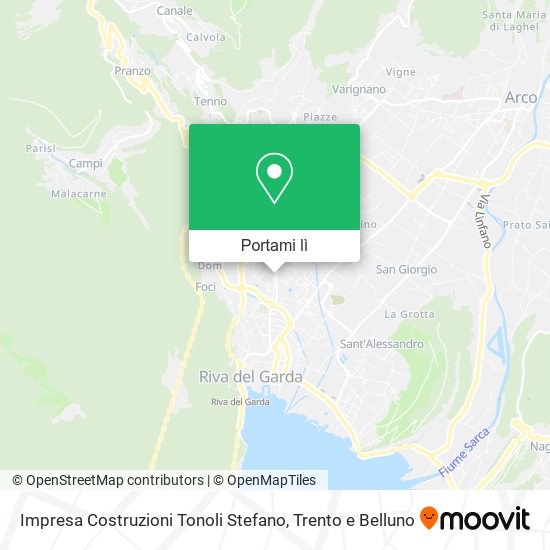Mappa Impresa Costruzioni Tonoli Stefano