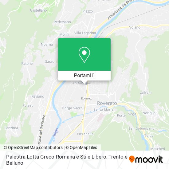 Mappa Palestra Lotta Greco-Romana e Stile Libero