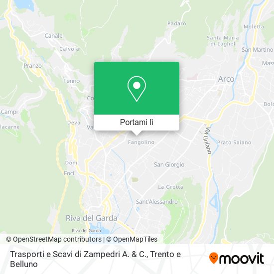 Mappa Trasporti e Scavi di Zampedri A. & C.