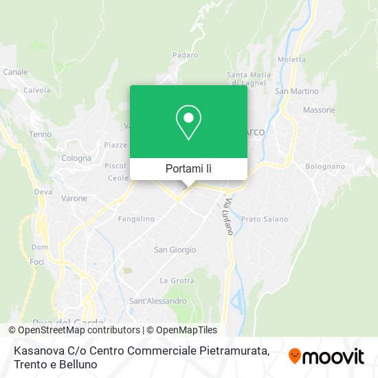 Mappa Kasanova C / o Centro Commerciale Pietramurata