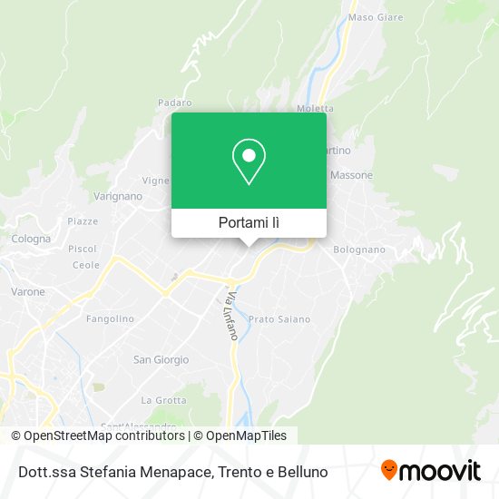 Mappa Dott.ssa Stefania Menapace