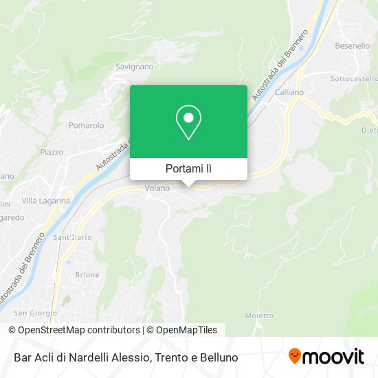 Mappa Bar Acli di Nardelli Alessio