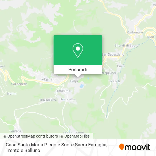 Mappa Casa Santa Maria Piccole Suore Sacra Famiglia