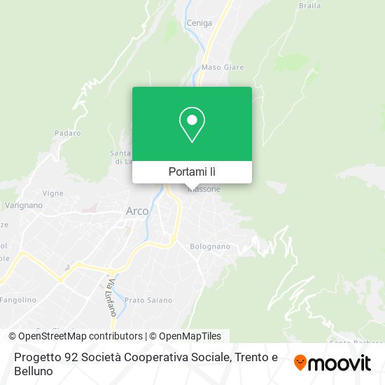 Mappa Progetto 92 Società Cooperativa Sociale
