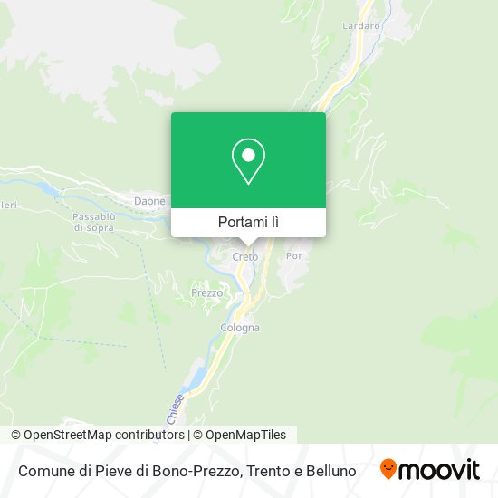 Mappa Comune di Pieve di Bono-Prezzo