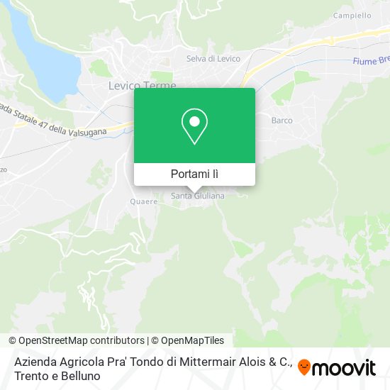 Mappa Azienda Agricola Pra' Tondo di Mittermair Alois & C.