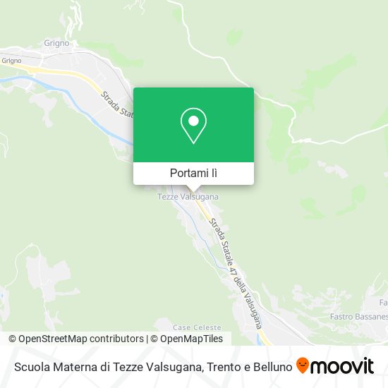 Mappa Scuola Materna di Tezze Valsugana