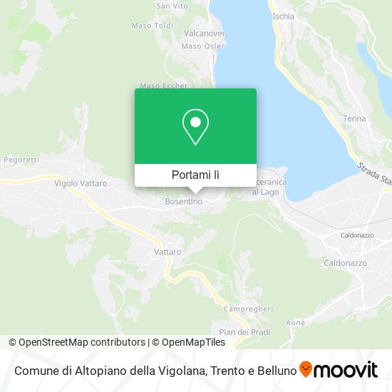 Mappa Comune di Altopiano della Vigolana