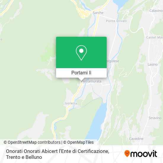 Mappa Onorati Onorati Abicert l'Ente di Certificazione