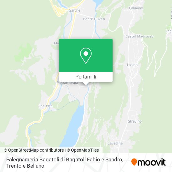 Mappa Falegnameria Bagatoli di Bagatoli Fabio e Sandro