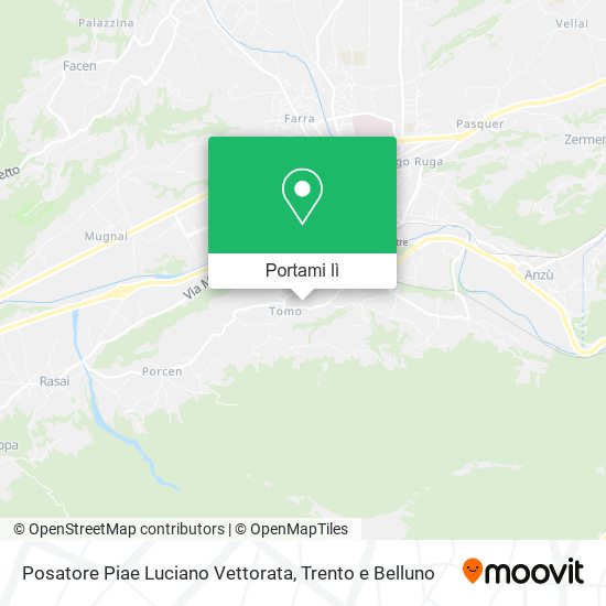 Mappa Posatore Piae Luciano Vettorata