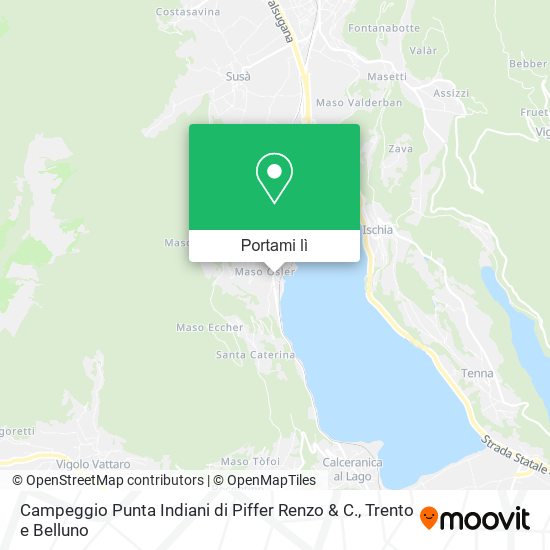 Mappa Campeggio Punta Indiani di Piffer Renzo & C.