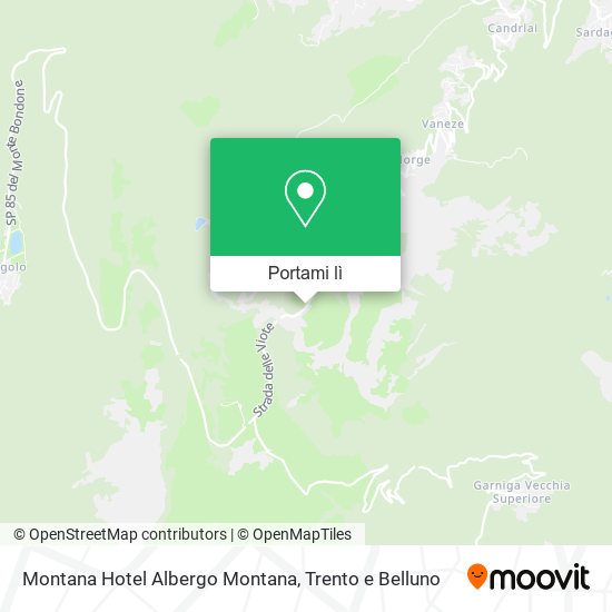 Mappa Montana Hotel Albergo Montana