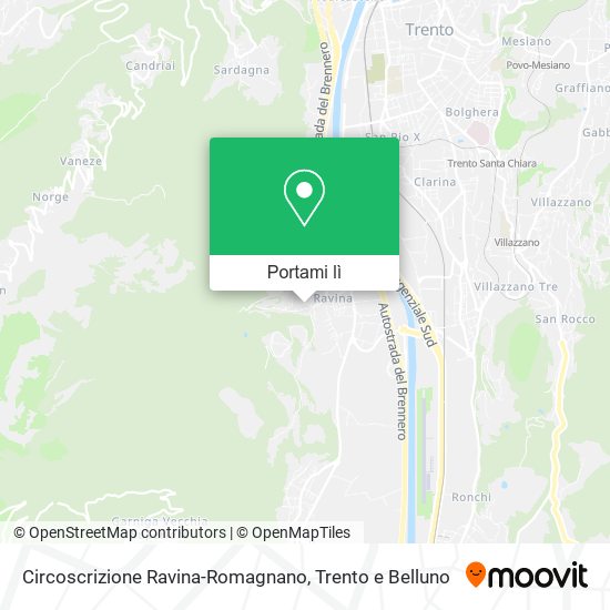Mappa Circoscrizione Ravina-Romagnano