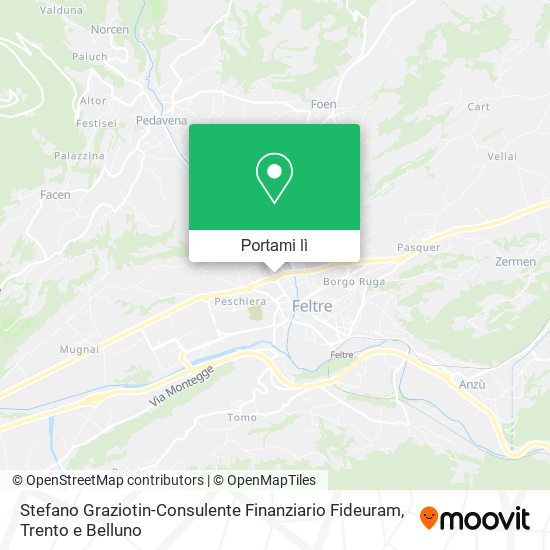 Mappa Stefano Graziotin-Consulente Finanziario Fideuram