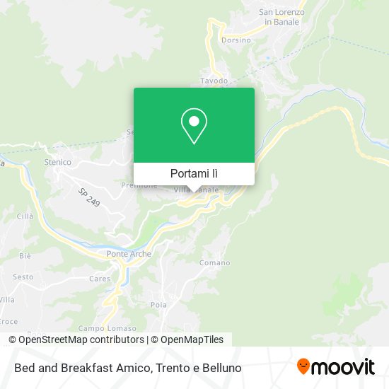 Mappa Bed and Breakfast Amico