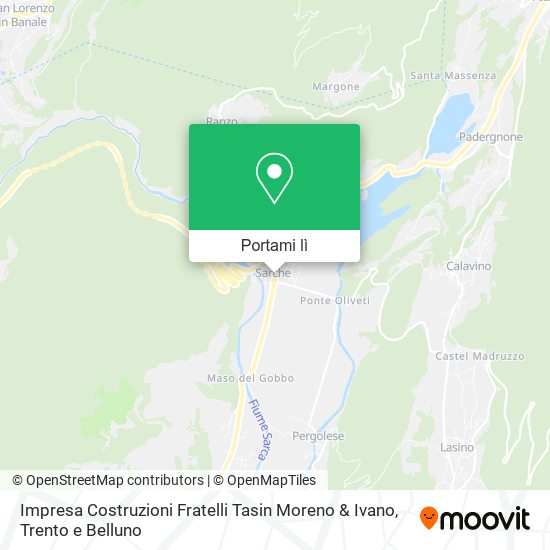Mappa Impresa Costruzioni Fratelli Tasin Moreno & Ivano