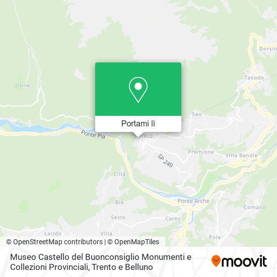 Mappa Museo Castello del Buonconsiglio Monumenti e Collezioni Provinciali