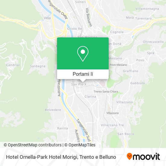 Mappa Hotel Ornella-Park Hotel Morigi
