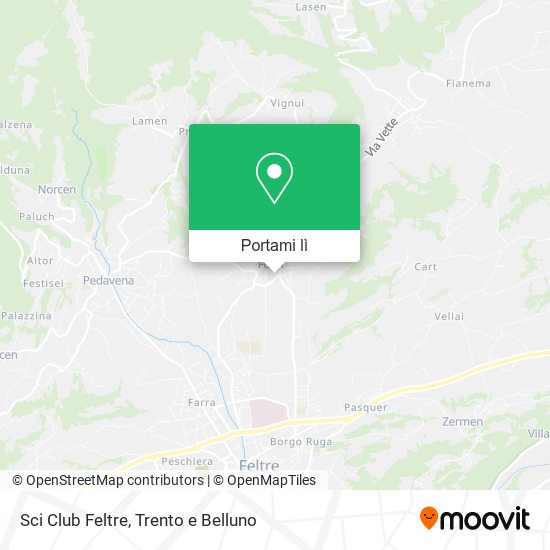 Mappa Sci Club Feltre