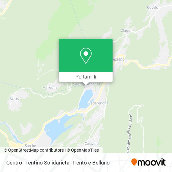 Mappa Centro Trentino Solidarietà