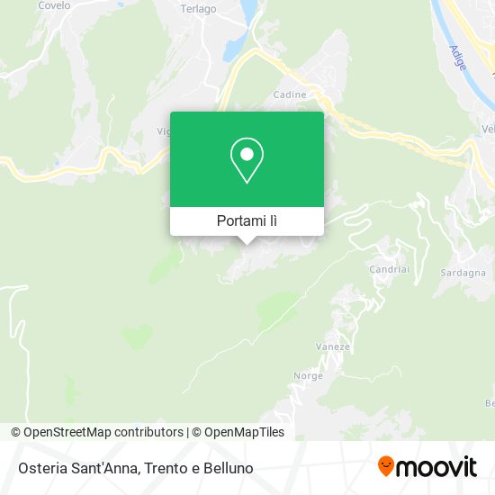 Mappa Osteria Sant'Anna