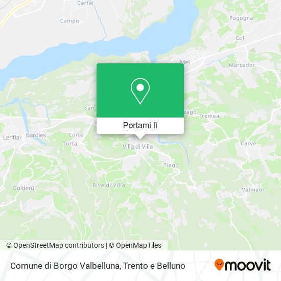 Mappa Comune di Borgo Valbelluna