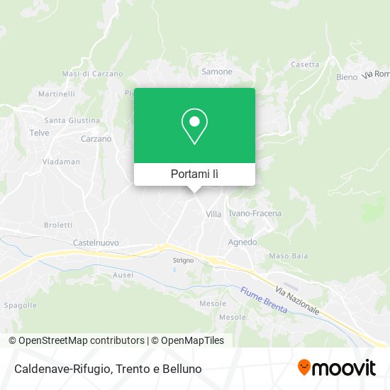 Mappa Caldenave-Rifugio