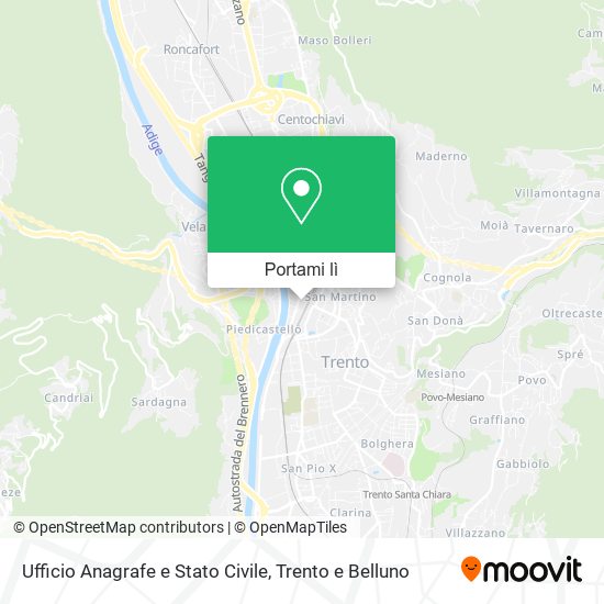 Mappa Ufficio Anagrafe e Stato Civile