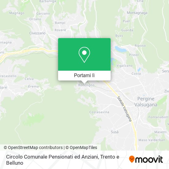 Mappa Circolo Comunale Pensionati ed Anziani