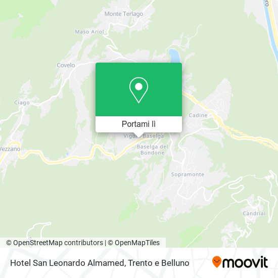 Mappa Hotel San Leonardo Almamed