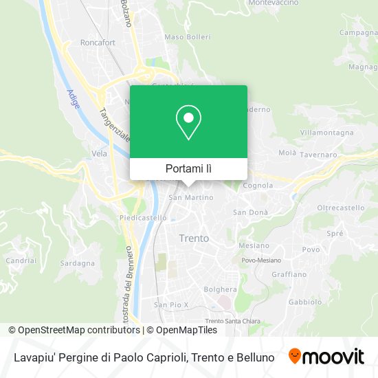 Mappa Lavapiu' Pergine di Paolo Caprioli