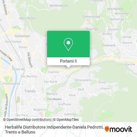 Mappa Herbalife Distributore Indipendente-Daniela Pedrotti