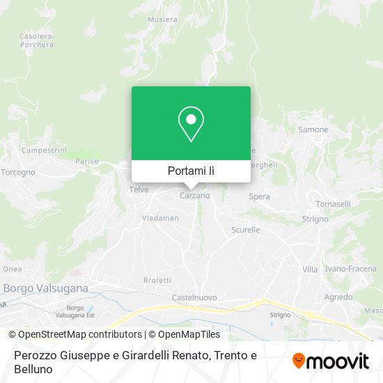Mappa Perozzo Giuseppe e Girardelli Renato