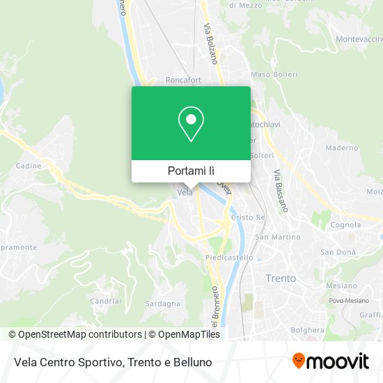 Mappa Vela Centro Sportivo