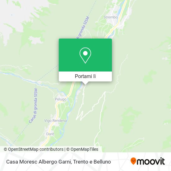 Mappa Casa Moresc Albergo Garni