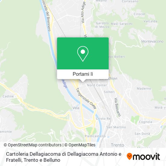 Mappa Cartoleria Dellagiacoma di Dellagiacoma Antonio e Fratelli