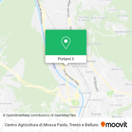 Mappa Centro Agricoltura di Mosca Paolo