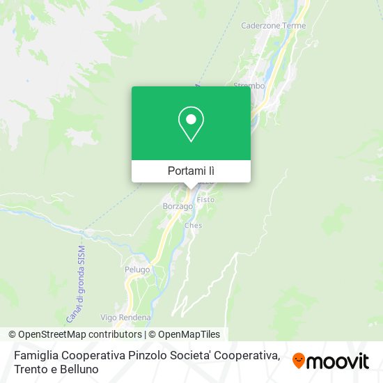 Mappa Famiglia Cooperativa Pinzolo Societa' Cooperativa