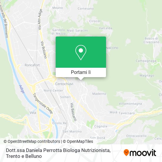 Mappa Dott.ssa Daniela Perrotta Biologa Nutrizionista