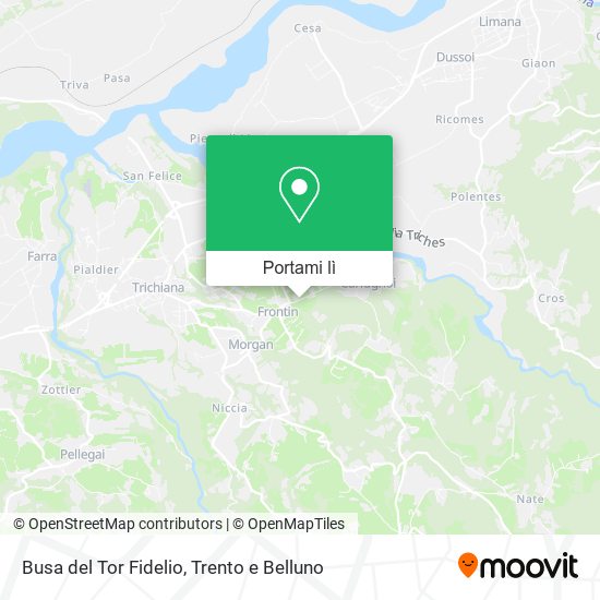 Mappa Busa del Tor Fidelio