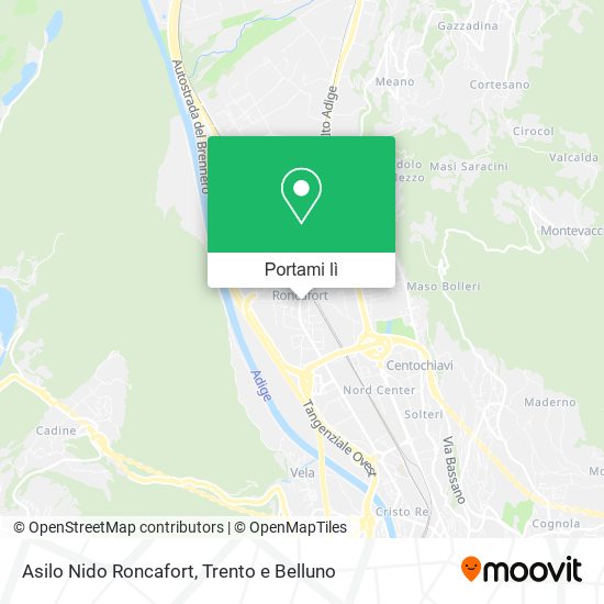 Mappa Asilo Nido Roncafort
