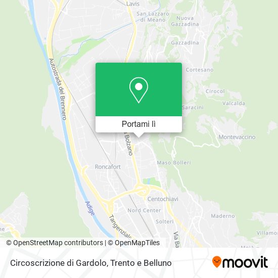 Mappa Circoscrizione di Gardolo