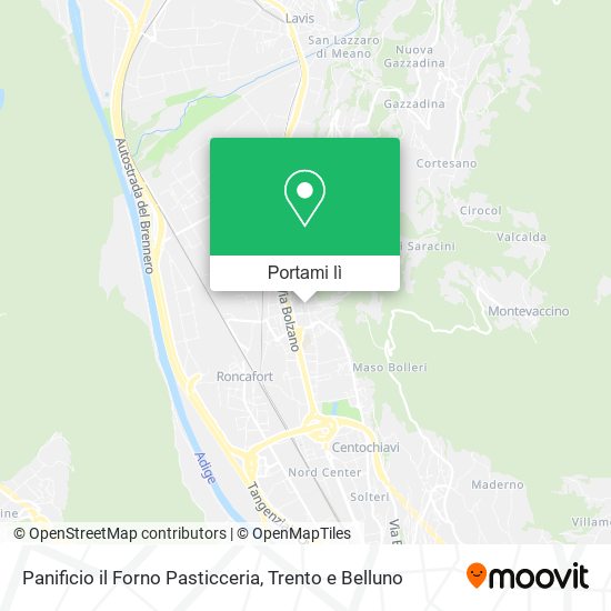 Mappa Panificio il Forno Pasticceria